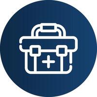 First Aid Kit Creative Icon Design vector