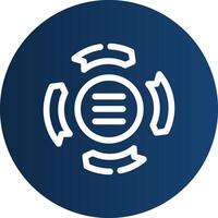 Circle Arrow Process Creative Icon Design vector
