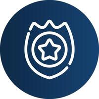 Police Badge Creative Icon Design vector