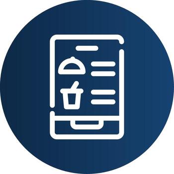 Digital Inflight Menu Creative Icon Design vector