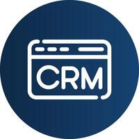 CRM Creative Icon Design vector