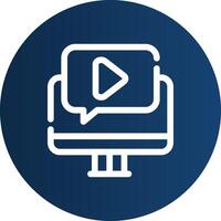 Video Tutorial Creative Icon Design vector