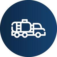 Tanker Truck Creative Icon Design vector