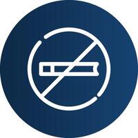 No Smoking Creative Icon Design vector