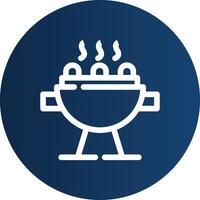 Grill Creative Icon Design vector