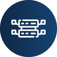 diseño de icono creativo de base de datos vector