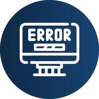 Error Creative Icon Design vector