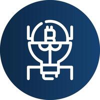 Cryptocurrency Creative Icon Design vector