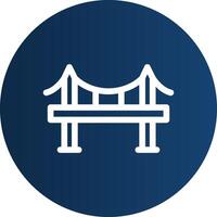 Bridge Creative Icon Design vector