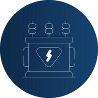 Power Transformer Creative Icon Design vector