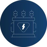 Power Transformer Creative Icon Design vector