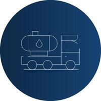 Tanker Truck Creative Icon Design vector