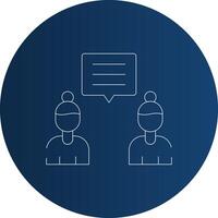 Discuss Creative Icon Design vector