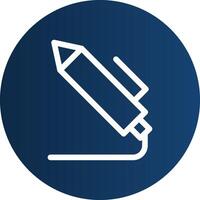 Light Pen Creative Icon Design vector