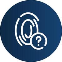 Fingerprint Creative Icon Design vector