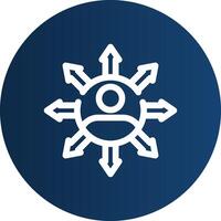 Influence Creative Icon Design vector