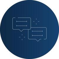 Conversation Creative Icon Design vector