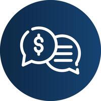 Business Dialog Creative Icon Design vector