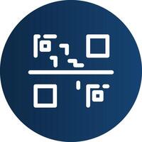 diseño de icono creativo de código qr vector