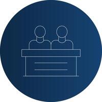 Jury Creative Icon Design vector