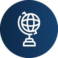 Globe Stand Creative Icon Design vector