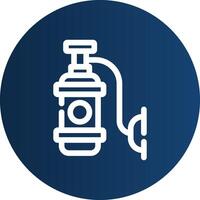 Oxygen Tank Creative Icon Design vector