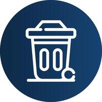 Dustbin Creative Icon Design vector