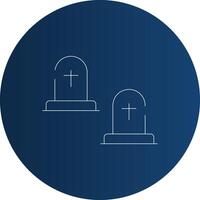 Cemetery Creative Icon Design vector