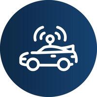 Autonomous Vehicle Creative Icon Design vector