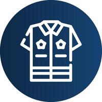 Police Uniform Creative Icon Design vector