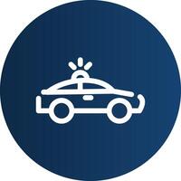 Police Car Creative Icon Design vector