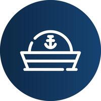 Sailor Hat Creative Icon Design vector