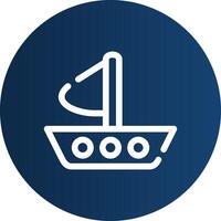 Boat Creative Icon Design vector