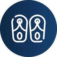 Slippers Creative Icon Design vector