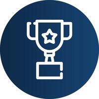 Trophy Creative Icon Design vector