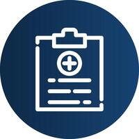 Medical Report Creative Icon Design vector