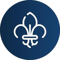 Fleur De Lis Creative Icon Design vector