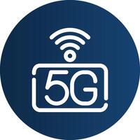 5G Network Creative Icon Design vector