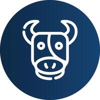 Cow Creative Icon Design vector