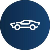 Sports Car Creative Icon Design vector