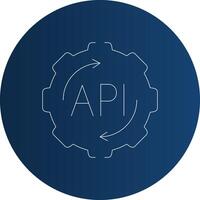 API Creative Icon Design vector