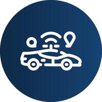 Self Driving Creative Icon Design vector