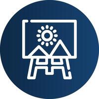 Canvas Creative Icon Design vector