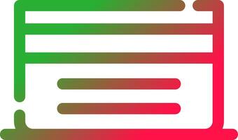 Line Red and Green Gradient vector