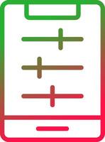 Line Red and Green Gradient vector