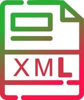 Line Red and Green Gradient vector