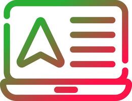 Line Red and Green Gradient vector