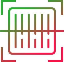 Line Red and Green Gradient vector