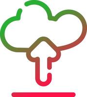 Line Red and Green Gradient vector