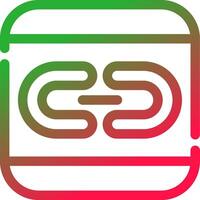 Line Red and Green Gradient vector